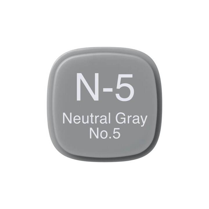 COPIC Marqueur de graphique Classic N-5 Neutral Grey No.5 (Gris, 1 pièce)