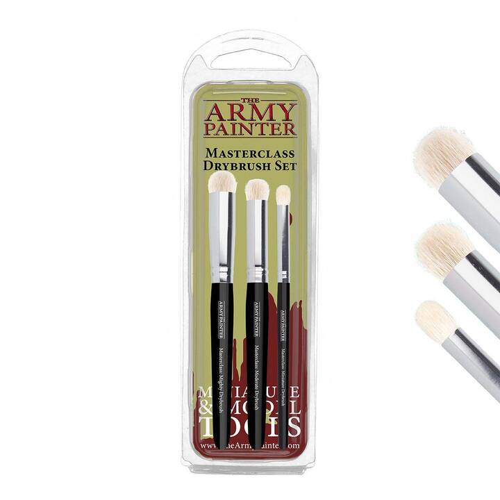 THE ARMY PAINTER Pennelli Masterclass Drybrush Set (3 Parti, No. 12, 15, 7)
