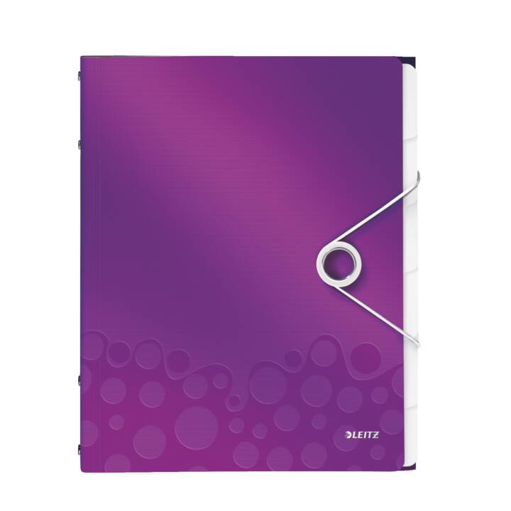 LEITZ Dossier d'index Wow (Mauve, A4, 1 pièce)