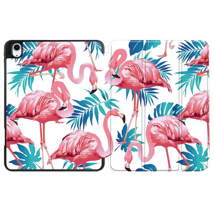 EG coque pour iPad Air 10.9" (2022) 5e génération - vert - flamant rose