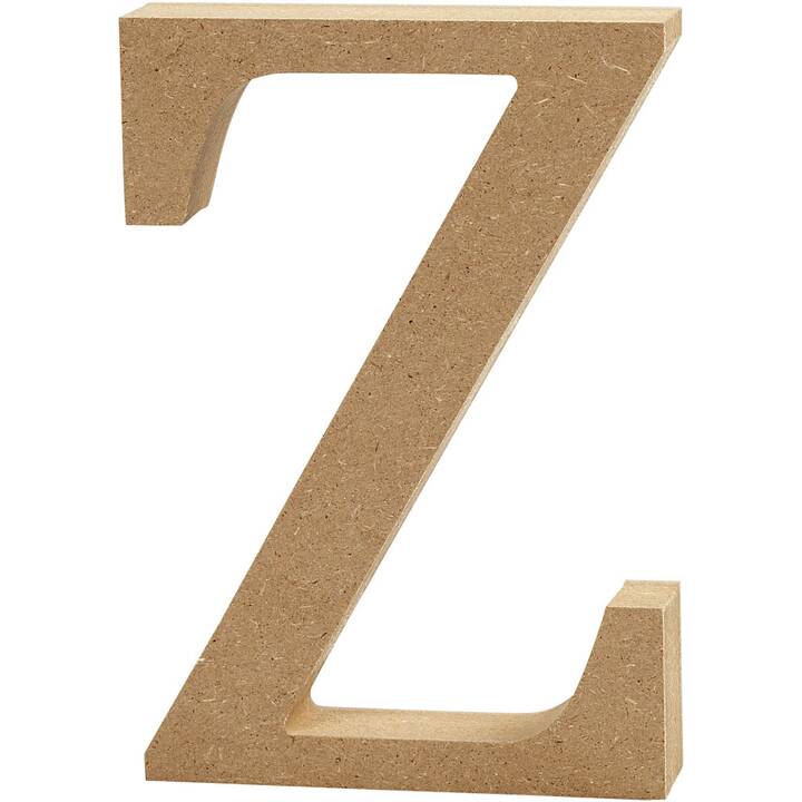 CREATIV COMPANY Articoli di legno Lettera Z (1 pezzo)