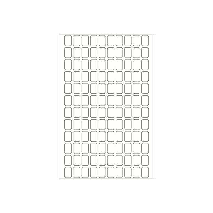HERMA Feuilles d'étiquettes d'imprimante (12 x 8 mm)