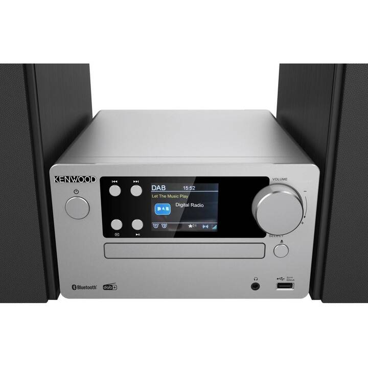 KENWOOD M-725DAB-S (Argento, Bluetooth, CD)