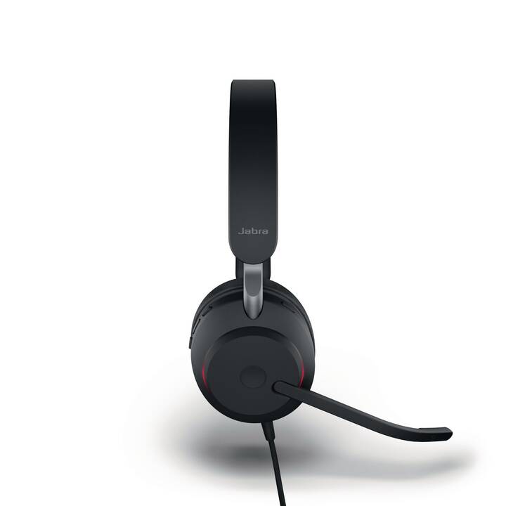JABRA Office Headset Evolve2 40 (On-Ear, Kabel, Schwarz)