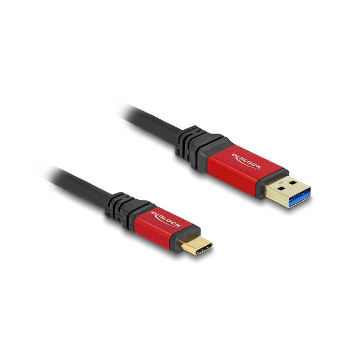 DELOCK Câble (USB A, USB de type C, 1 m)