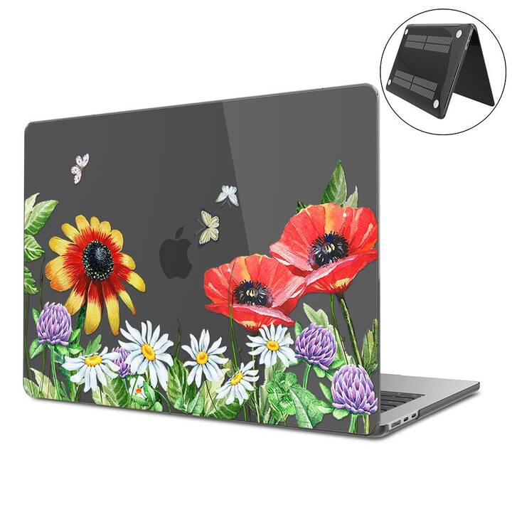 EG Hardcase (Macbook Air 15" M2 2023, Blumen, Transparent)