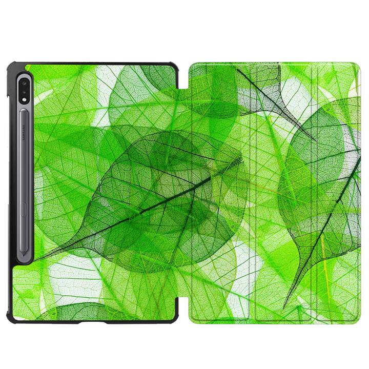 EG coque pour Samsung Galaxy Tab S8 11" (2022) - vert - feuilles