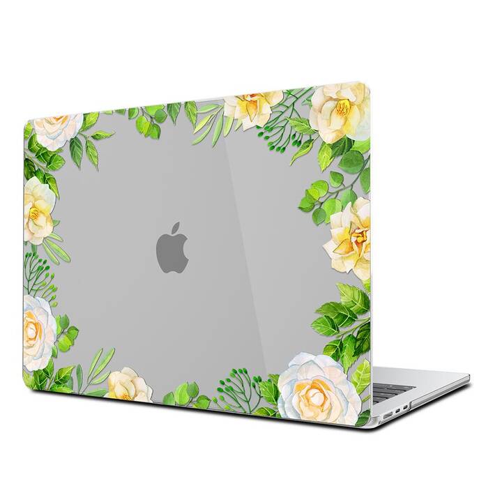 EG Coque rigide (Macbook Air 15" M2 2023, Fleurs, Vert)