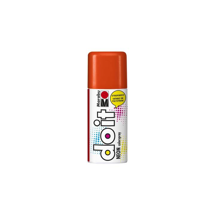 MARABU Spray colore Do It Neon (150 ml, Arancione, Multicolore)