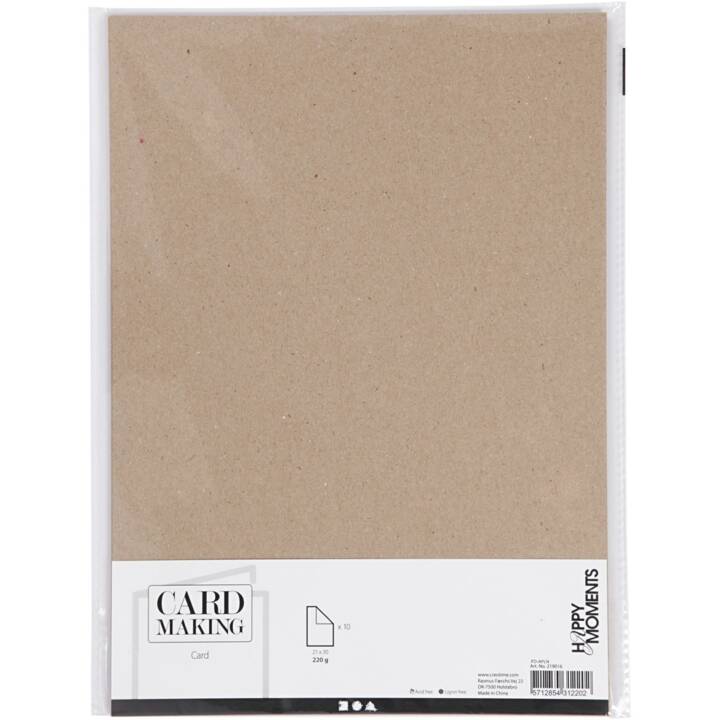 CREATIV COMPANY Carton Card Making (Beige, A4, 10 pièce)