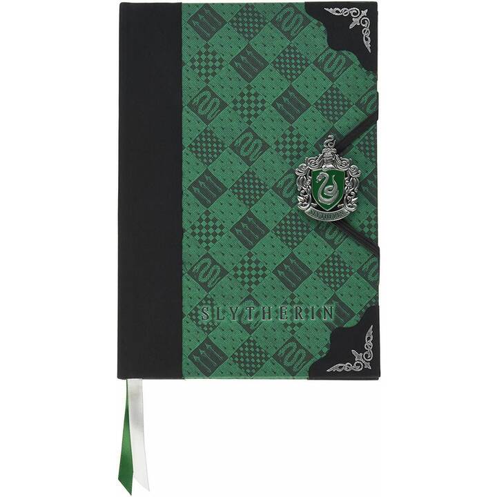 NOBLE COLLECTION Carnets Harry Potter: Slytherin (17.15 cm x 24.77 cm, Ligné)