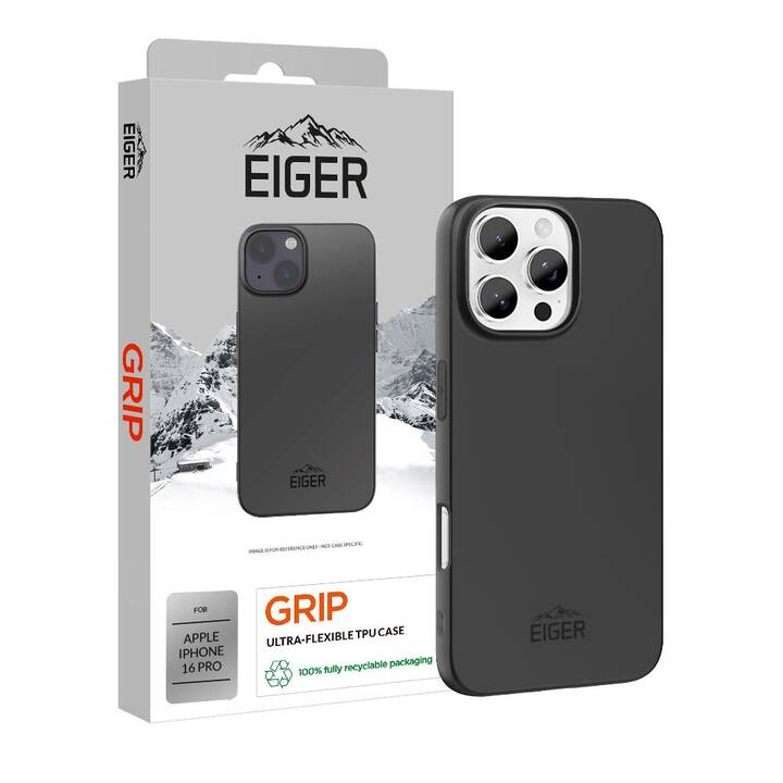 EIGER Backcover Grip (iPhone 16 Pro, Noir)