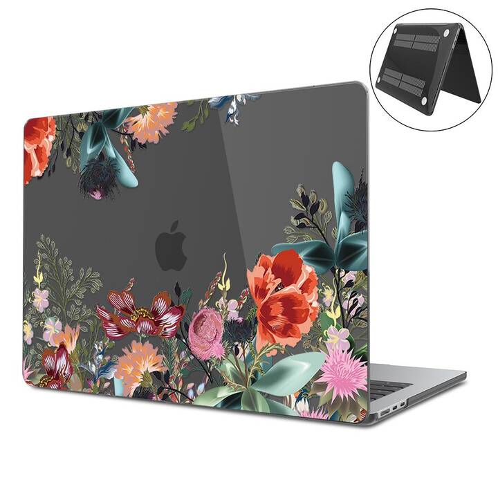 EG Coque rigide (Macbook Air 15" M2 2023, Fleurs, Transparent)