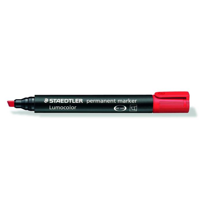 STAEDTLER Marqueur permanent Lumocolor 350 (Rouge, 1 pièce)