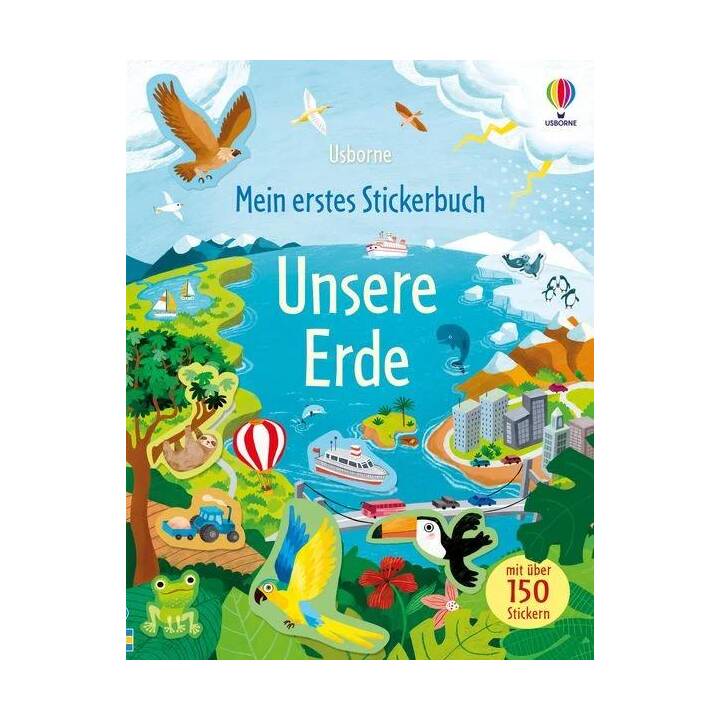 USBORNE PUBLISHING Libro degli adesivi Mein erstes Stickerbuch: Unsere Erde (Multicolore)