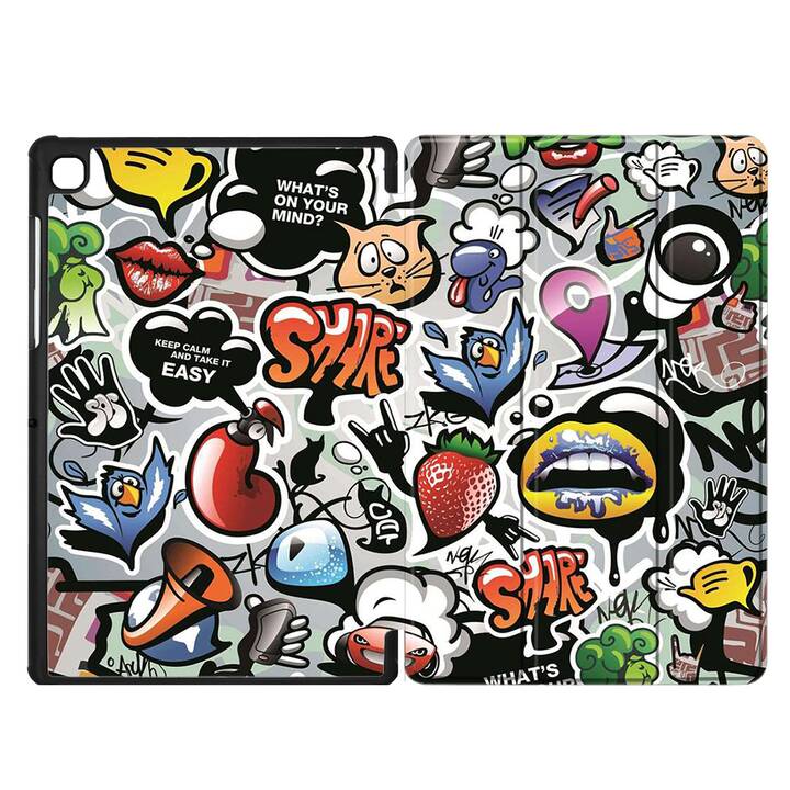 EG cover per Samsung Galaxy Tab A7 Lite 8.7" (2021) - multicolore - graffiti