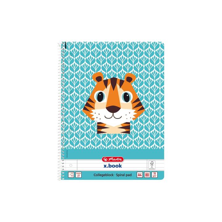 HERLITZ Carnets Cute Tiger (A4, Ligné)