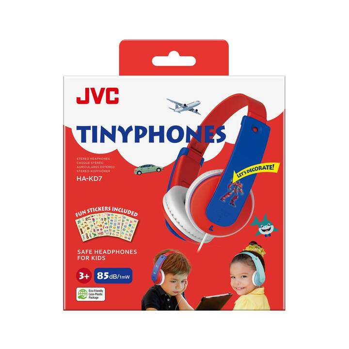 JVC HA-KD7 Cuffie per bambini (Rosso)