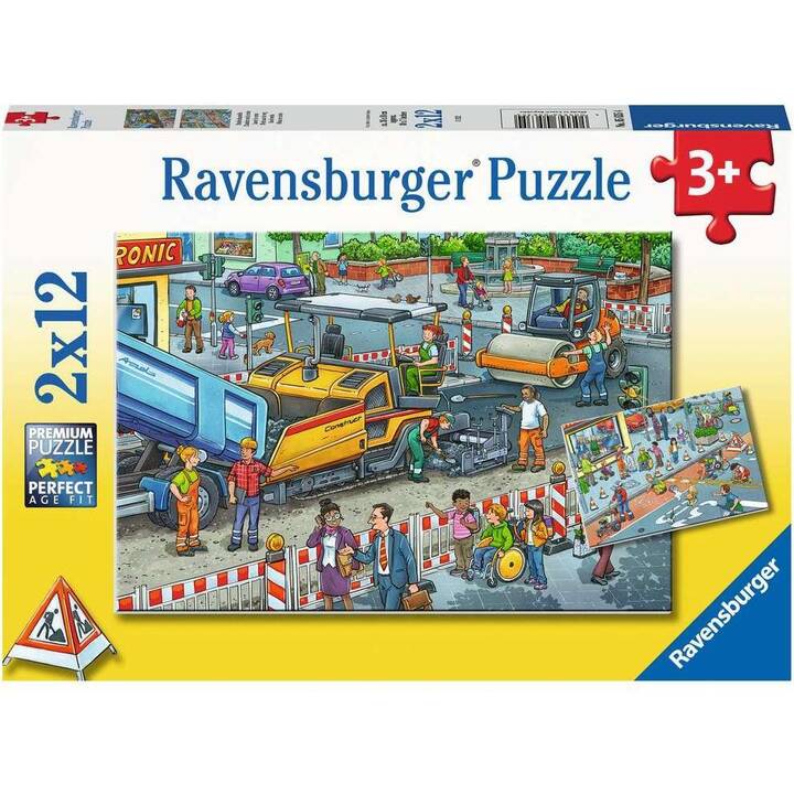 RAVENSBURGER Strassenbaustelle Puzzle (2 x 12 x)