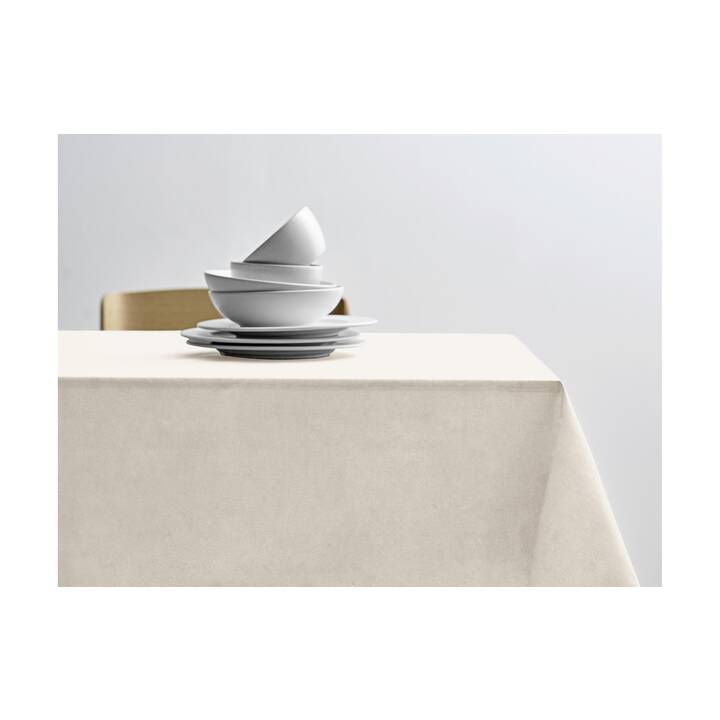 SÖDAHL Nappe (160 cm x 160 cm, Carrée, Crème, Beige)