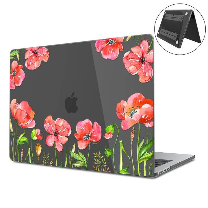 EG Hardcase (Macbook Air 15" M2 2023, Blumen, Transparent)