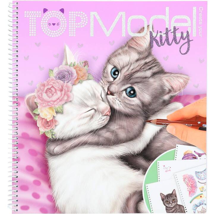 DEPESCHE Libro degli adesivi Create your Kitt (Gatto, 1 pezzo)