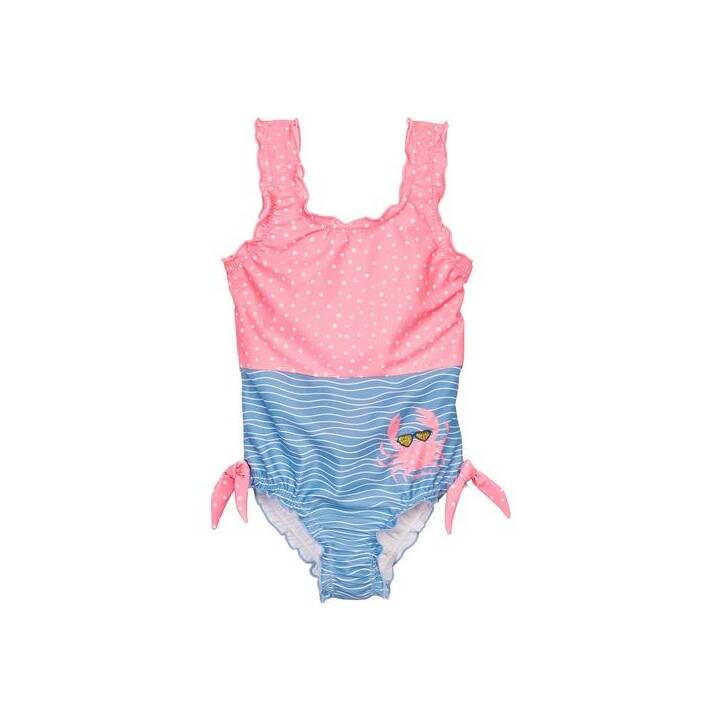 PLAYSHOES Maglietta da bagno per bebè (122-128, Blu, Pink)