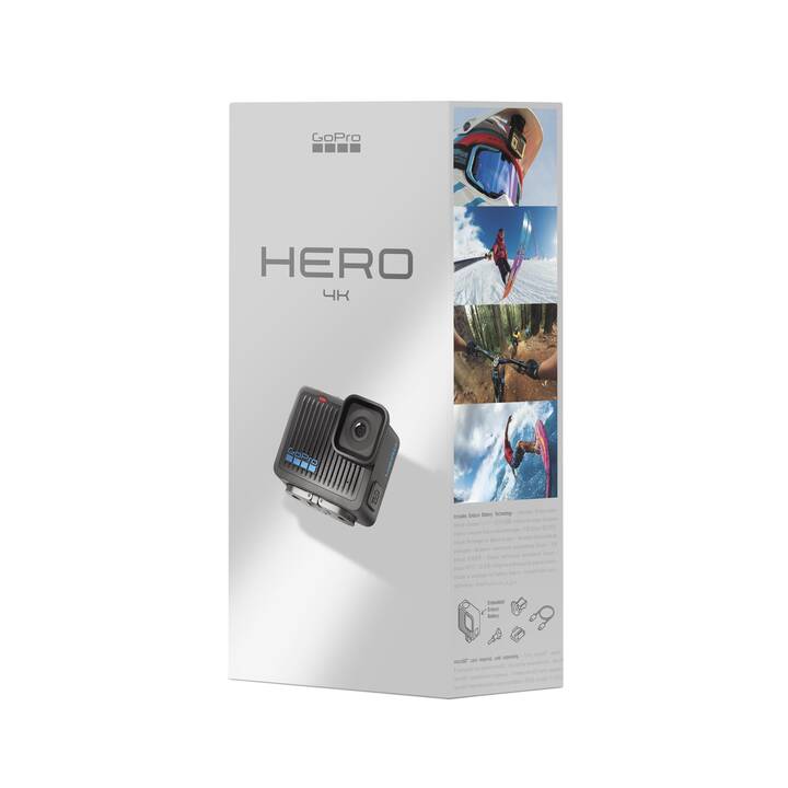 GOPRO HERO + 128 GB microSD (3840 x 2160, Nero)