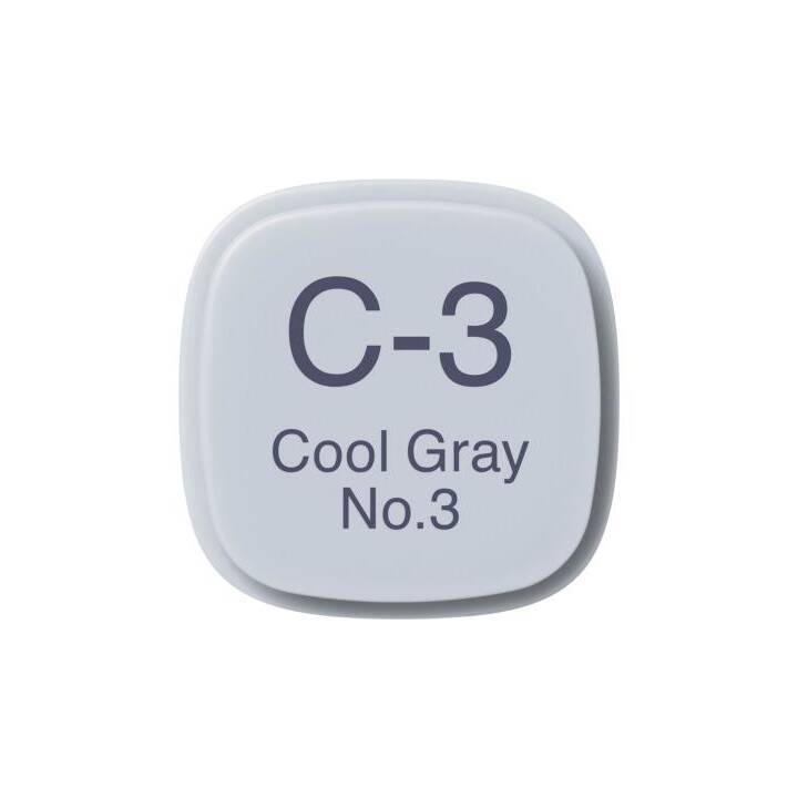 COPIC Grafikmarker Classic C-3 - Cool Gray No.3 (Grau, 1 Stück)