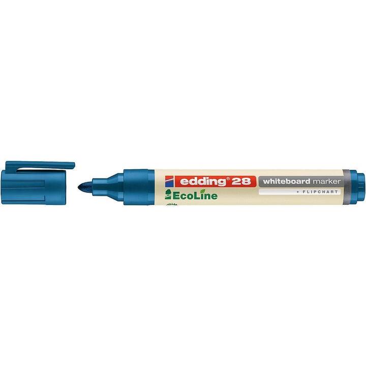 EDDING Marcatori di lavagna 28 EcoLine (Blu, 1 pezzo)