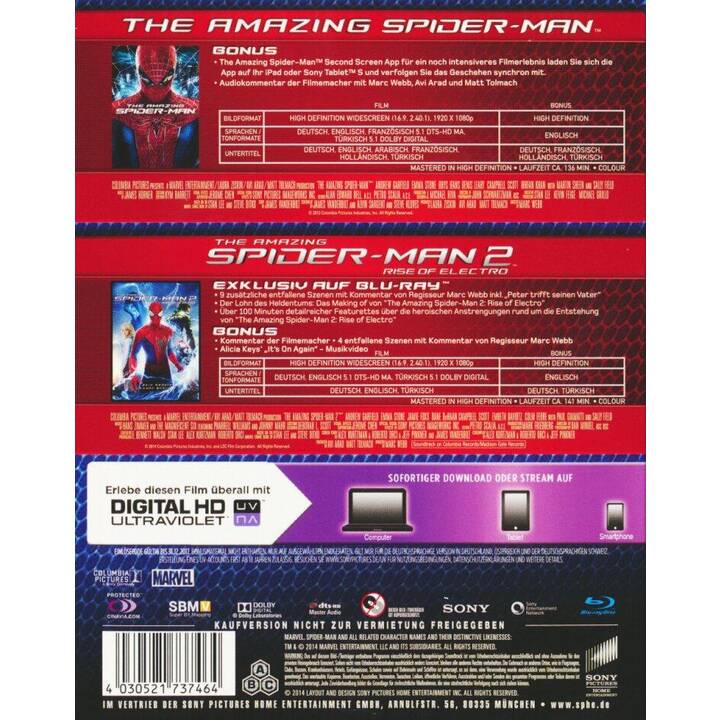 The Amazing Spider-Man / The Amazing Spider-Man 2 (DE, EN, TR)