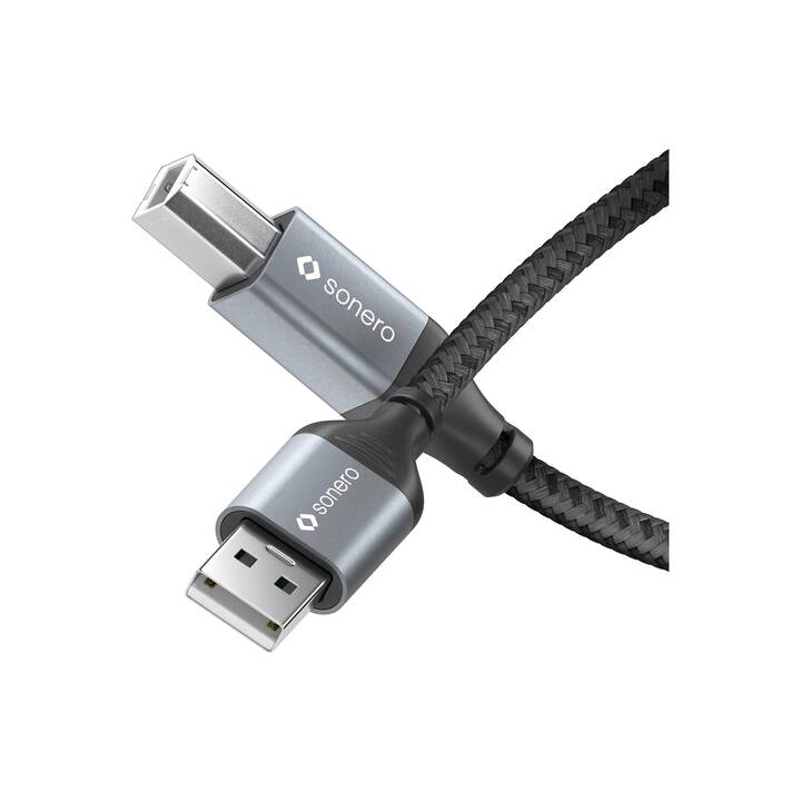 SONERO USB-Kabel (MicroUSB 2.0 Typ-A, MicroUSB 2.0 Typ-B, 1 m)