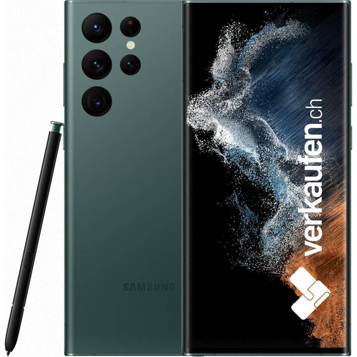 VERKAUFEN.CH Galaxy S22 Ultra (Standard, 6.8", 256 GB, 108 MP, Verde)
