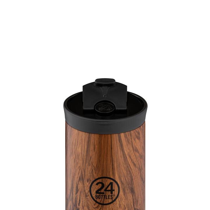 24BOTTLES Thermobecher Travel Tumbler Sequoia Wood (0.35 l, Braun)