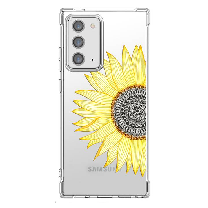 EG Backcover (Galaxy Note 20, Blumen, Transparent)