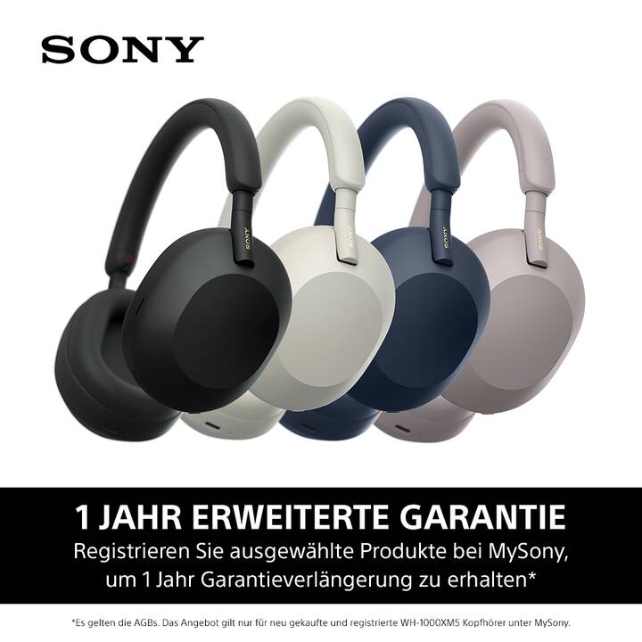 SONY WH-1000XM5 (ANC, Bluetooth 5.2, Blau)