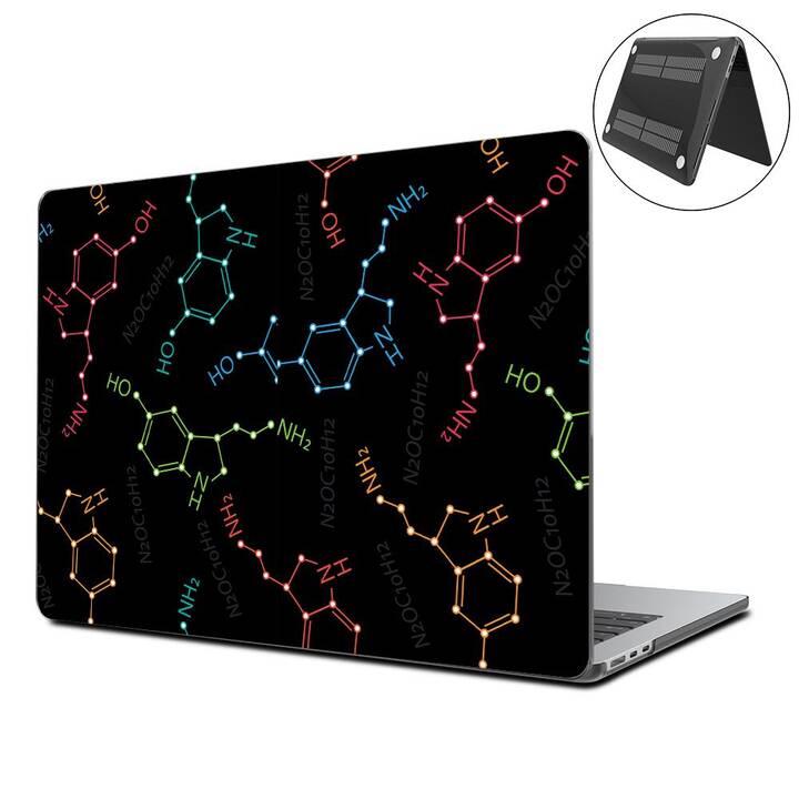 EG Coque rigide (MacBook Air 13" M3 2024, Science, Noir)