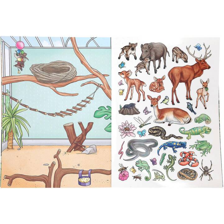 DEPESCHE Stickerbuch Animal World (Mehrfarbig, 236 Stück)
