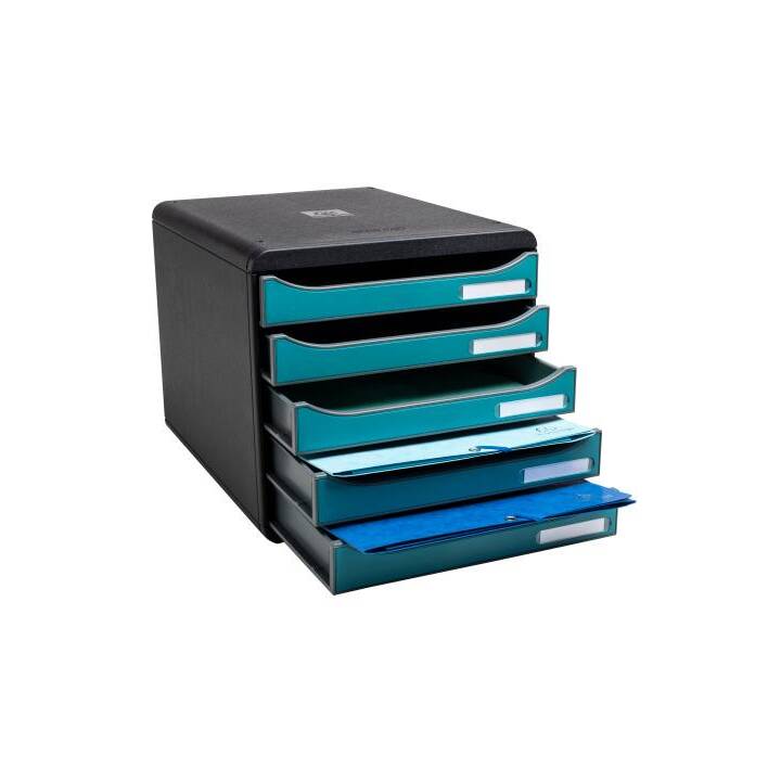 EXACOMPTA Büroschubladenbox SKANDI  (A4, 27.8 cm  x 27.1 cm, Blau)