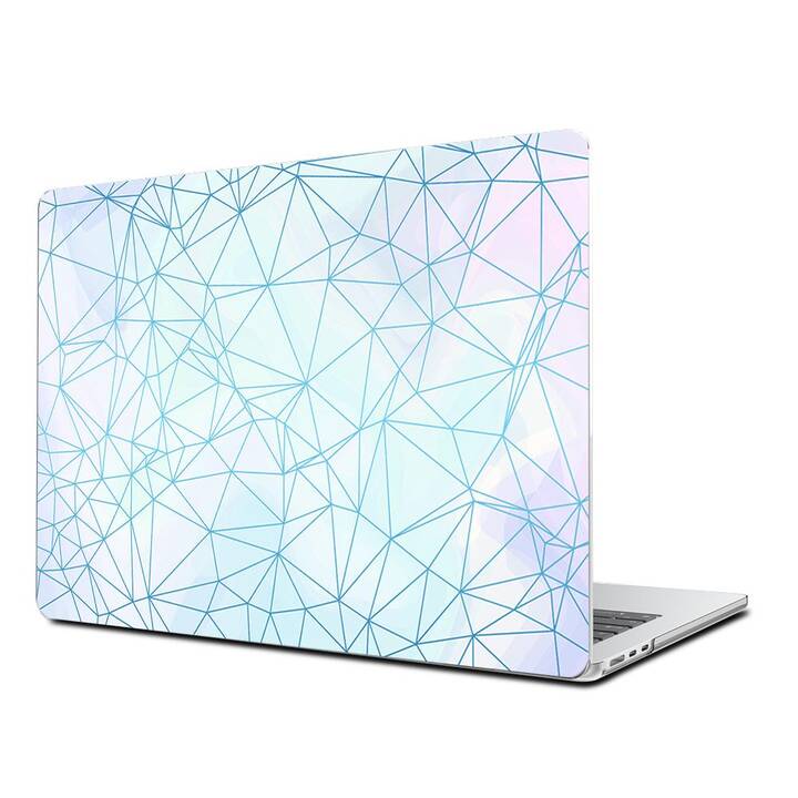 EG Coque rigide (MacBook Air 13" M2 2022, Géométrique, Bleu)