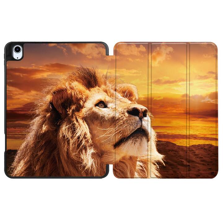 EG coque pour iPad Air 10.9" (2022) 5e génération - marron - lion