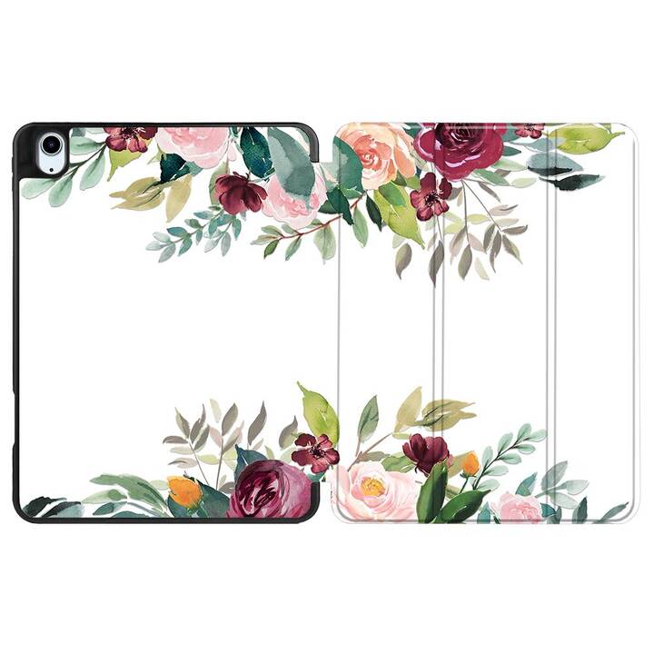 EG Housse (10.9", iPad (10. Gen. 2022), Fleurs, Rose)