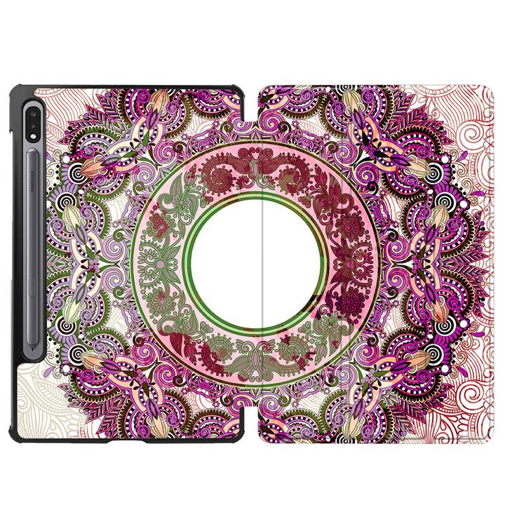 EG coque pour Samsung Galaxy Tab S8+ 12.4" (2022) - rose - mandala