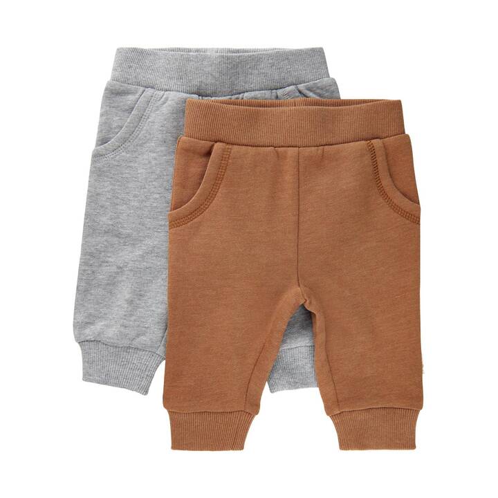 MINYMO Pantalons pour bébé Sweat  (68, Brun, Gris)