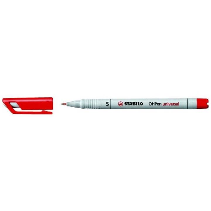 STABILO Feutres pour rétroprojection OHPen (Rouge, 10 pièce)