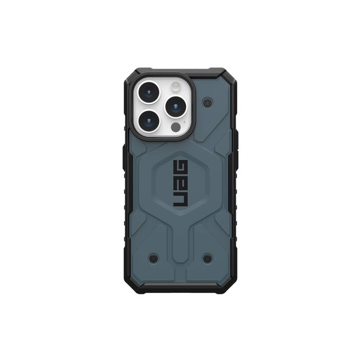 URBAN ARMOR GEAR Backcover Pathfinder (iPhone 15 Pro, Nero, Blu)