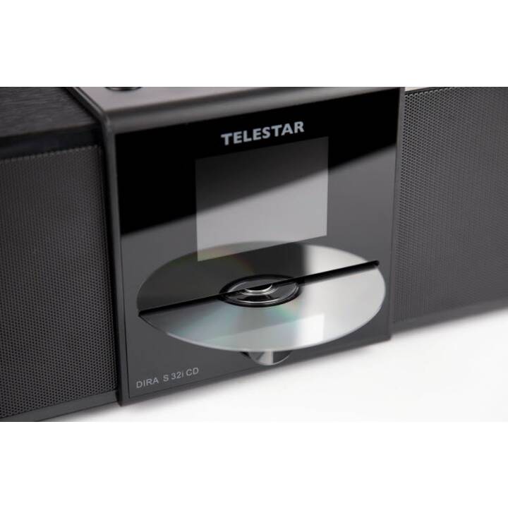 TELESTAR Dira S 32i CD (Noir, WLAN, Bluetooth, CD)