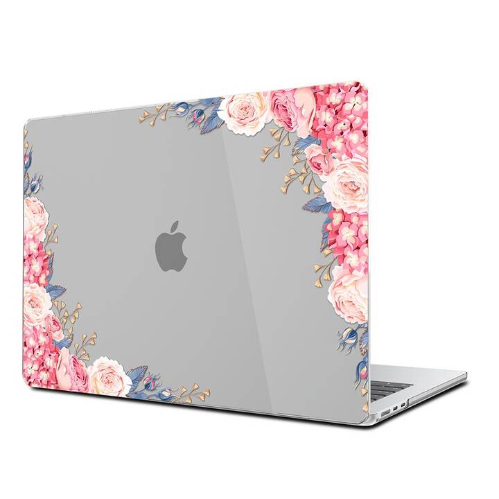 EG Hardcase (MacBook Air 13" M2 2022, Blumen, Rosa)