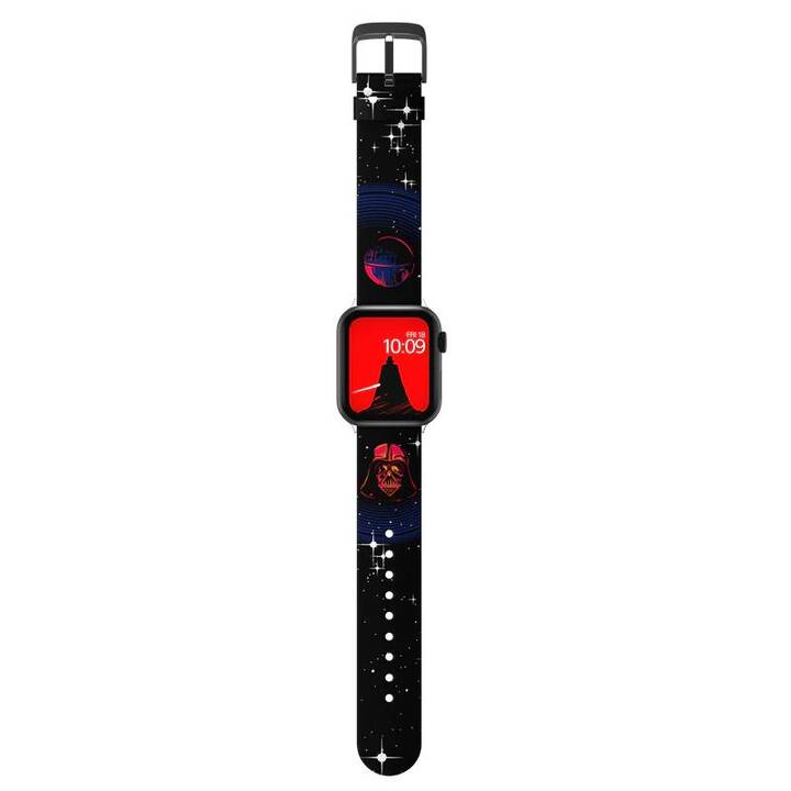 MOBY FOX Star Wars Darth Vader Bracelet (Apple Watch 40 mm / 38 mm / 42 mm / 44 mm, Noir, Rouge)