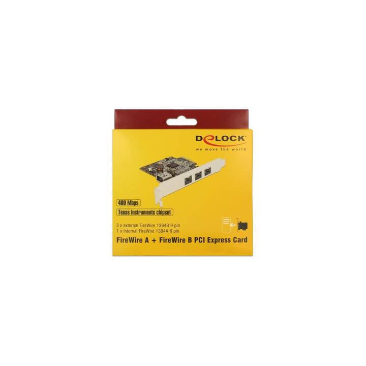 DELOCK Netzwerkadapterkarte (9-poliger FireWire 800)